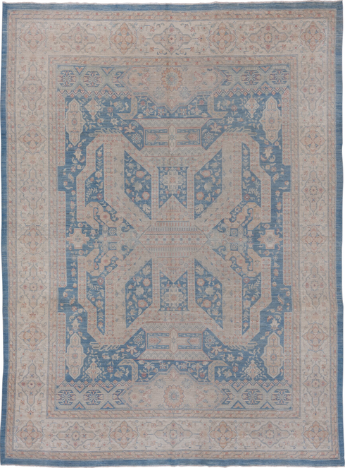 Vintage Afghan Area Rug (9' x 12')